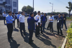 孫勇市長帶隊調研區(qū)污水處理廠 運行情況